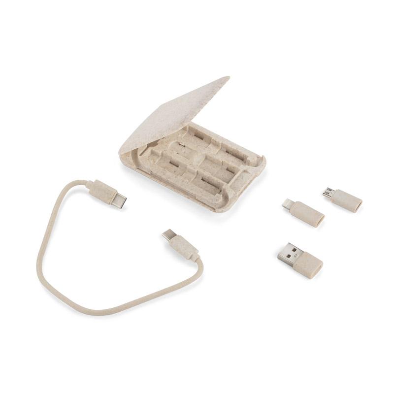 Suport mobil și cabluri de încărcare OLIN bej