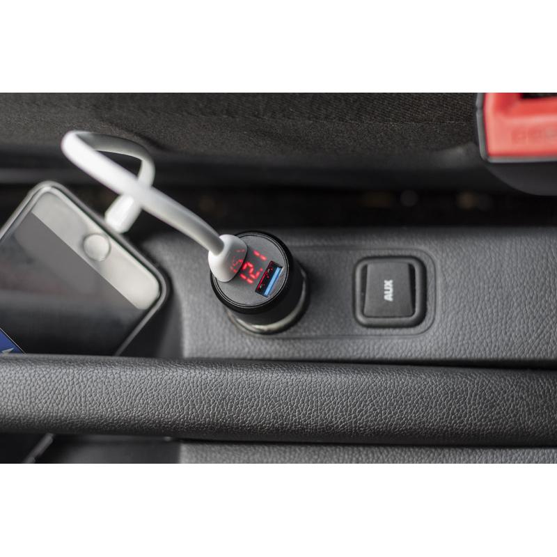 Încărcător auto SPIDO Negru