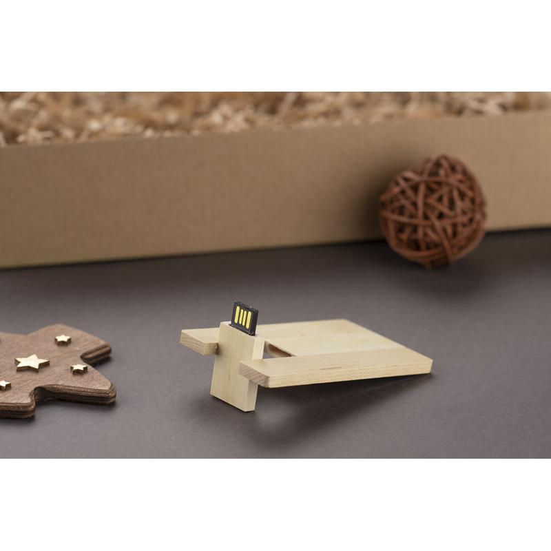 Stick USB WOODCART 16 GB Maro