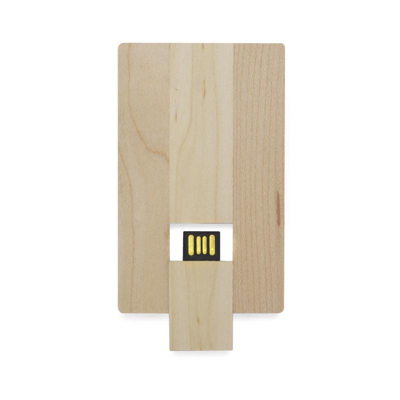 Stick USB WOODCART 16 GB maro