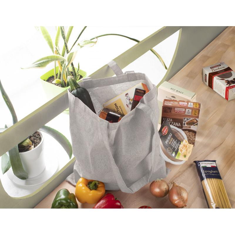 Geantă de bumbac MELANGE 140 g Gri