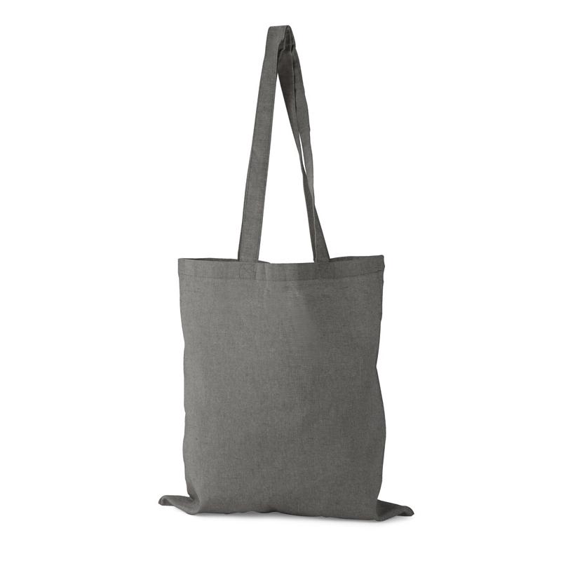 Geantă de bumbac MELANGE 140 g Negru