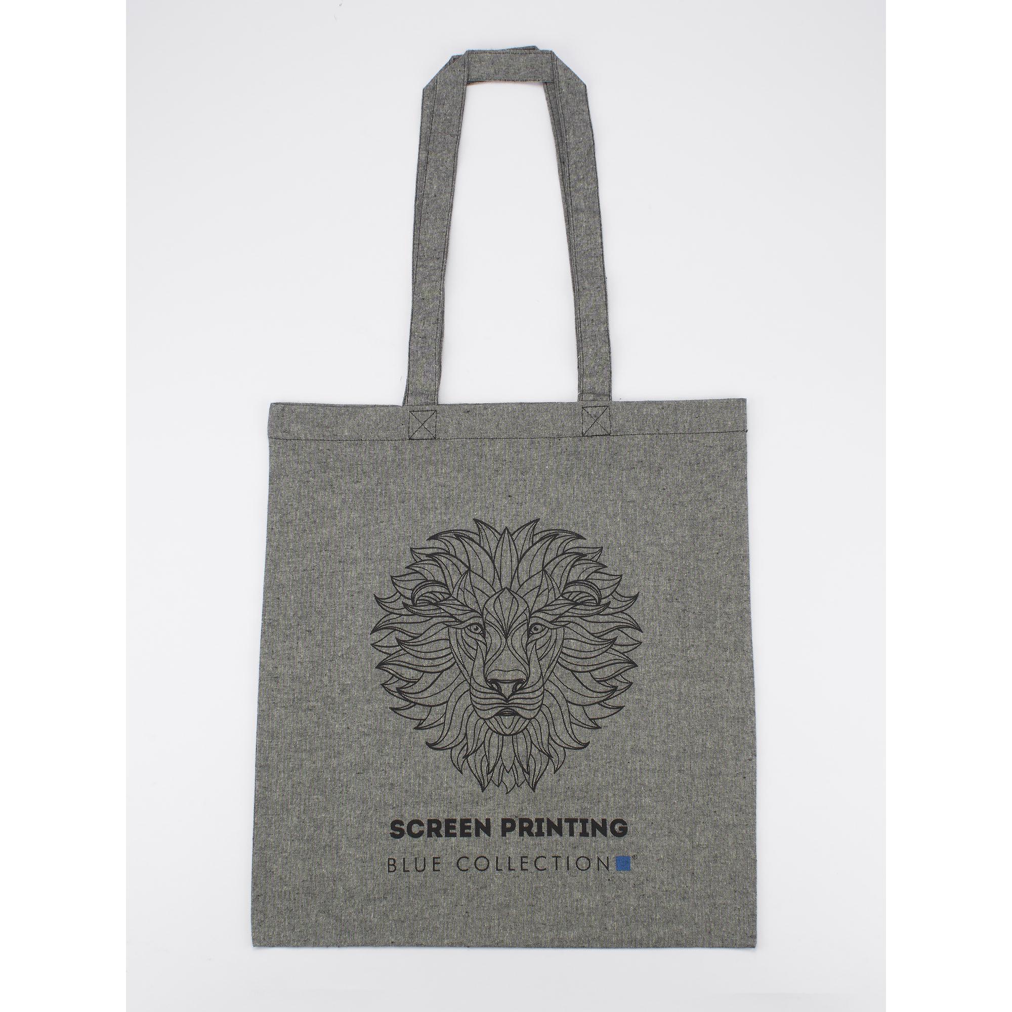 Geantă de bumbac MELANGE 140 g Negru