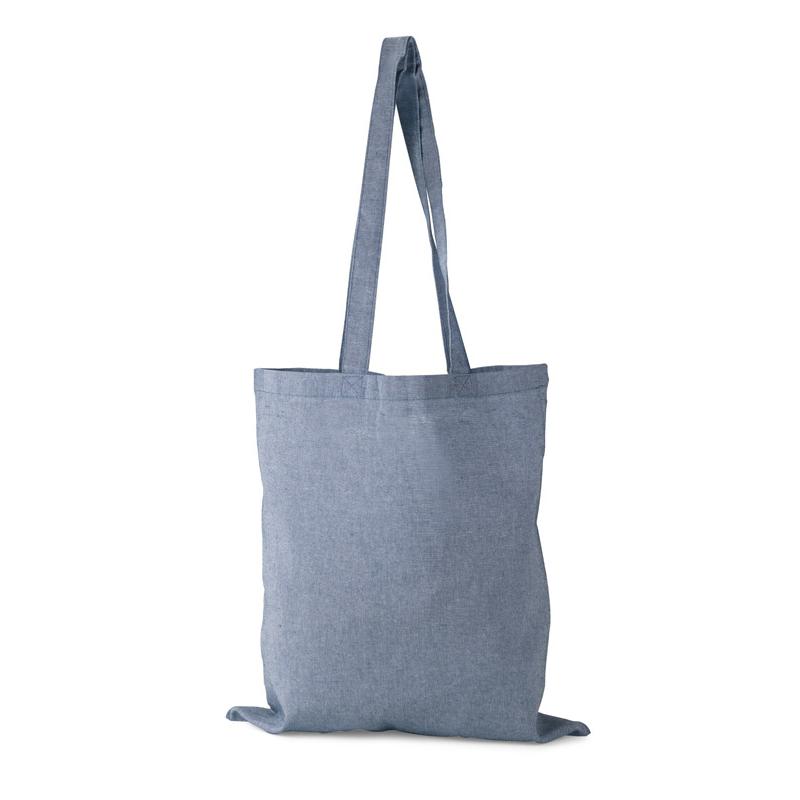 Geantă de bumbac MELANGE 140 g Albastru