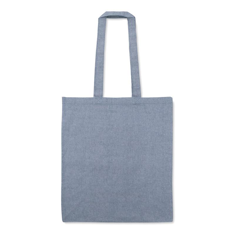 Geantă de bumbac MELANGE 140 g Albastru