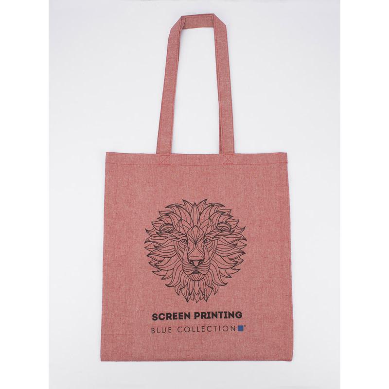 Geantă de bumbac MELANGE 140 g Roșu