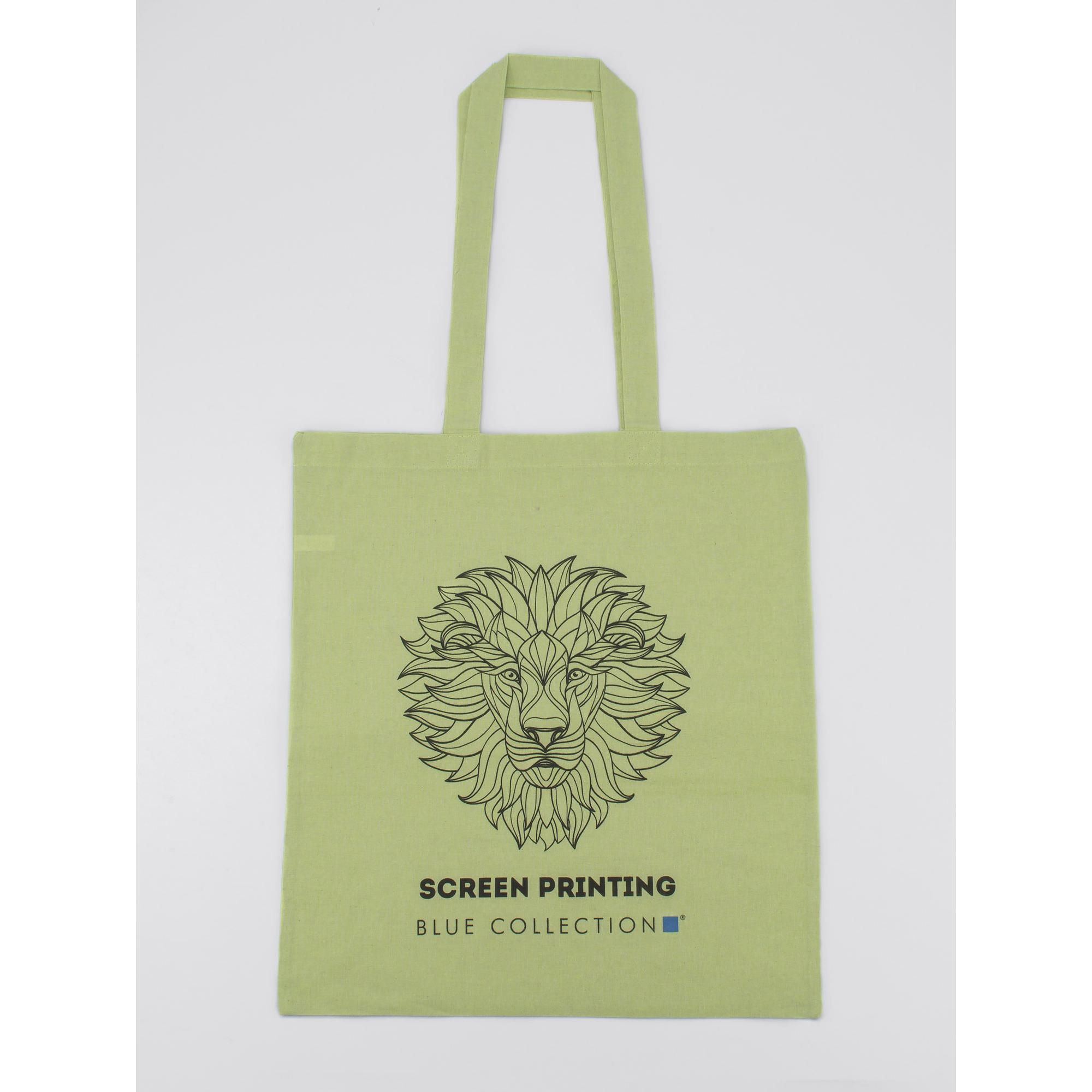 Geantă de bumbac MELANGE 140 g Verde deschis