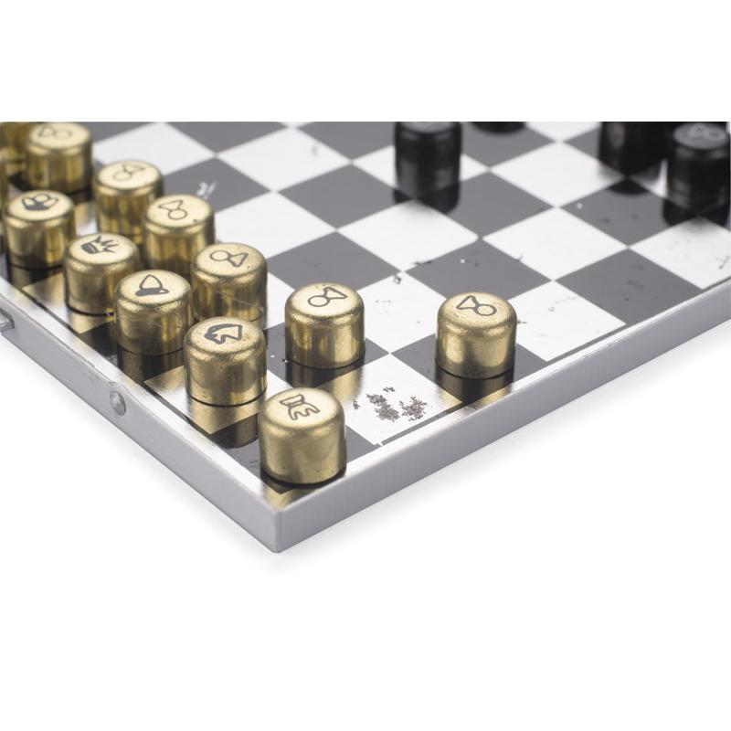 Mini șah magnetic MATO calitatea a II-a  Argintiu
