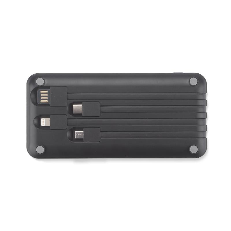 Baterie externă cu suport pentru telefon SEGURO 10 000 mAh Negru