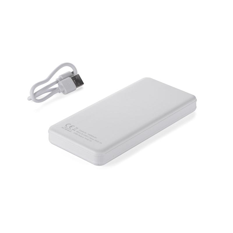 Baterie externă SIMPLE 10000 mAh Alb