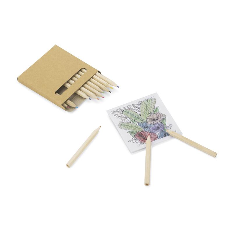 Creioane colorate și carte de colorat LOTI