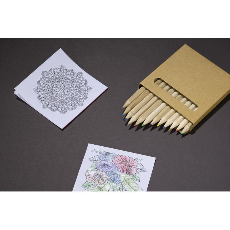 Creioane colorate și carte de colorat LOTI