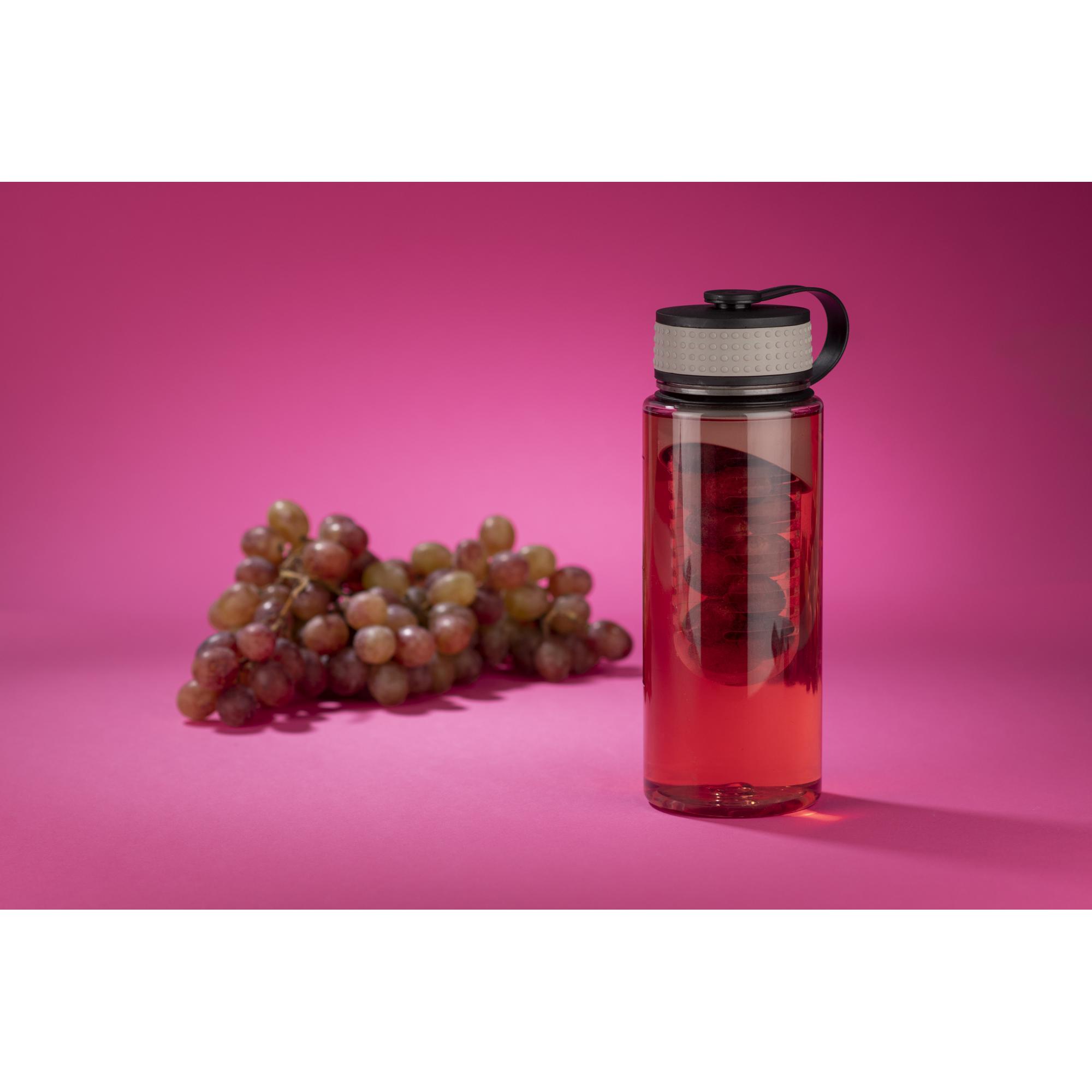 Sticlă de apă cu recipient pentru fructe FRUGT 800 ml Gri
