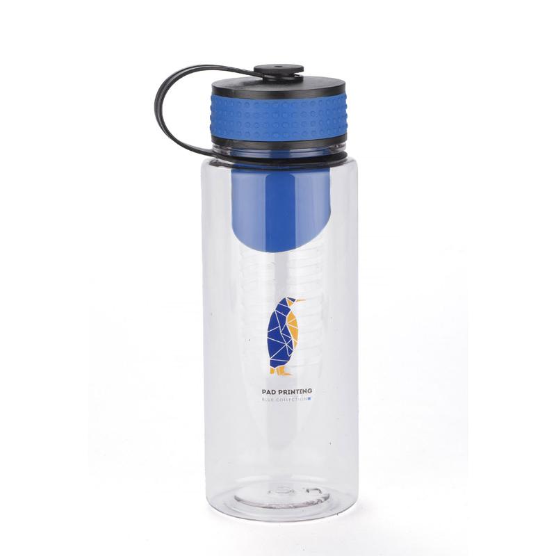 Sticlă de apă cu recipient pentru fructe FRUGT 800 ml Albastru