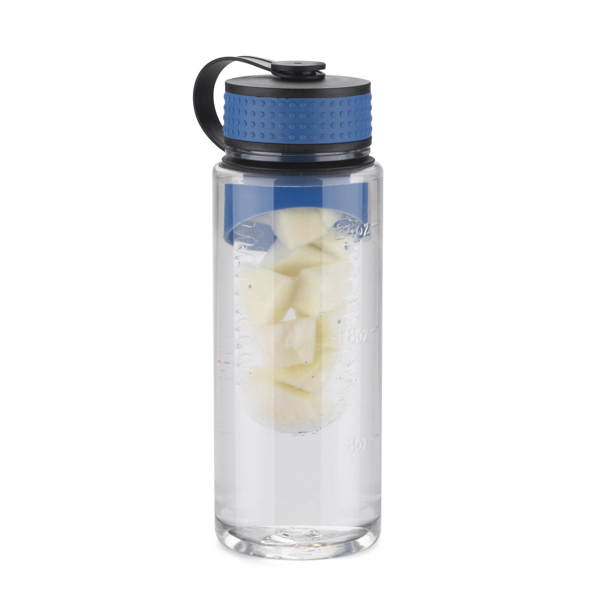 Sticlă de apă cu recipient pentru fructe FRUGT 800 ml Albastru