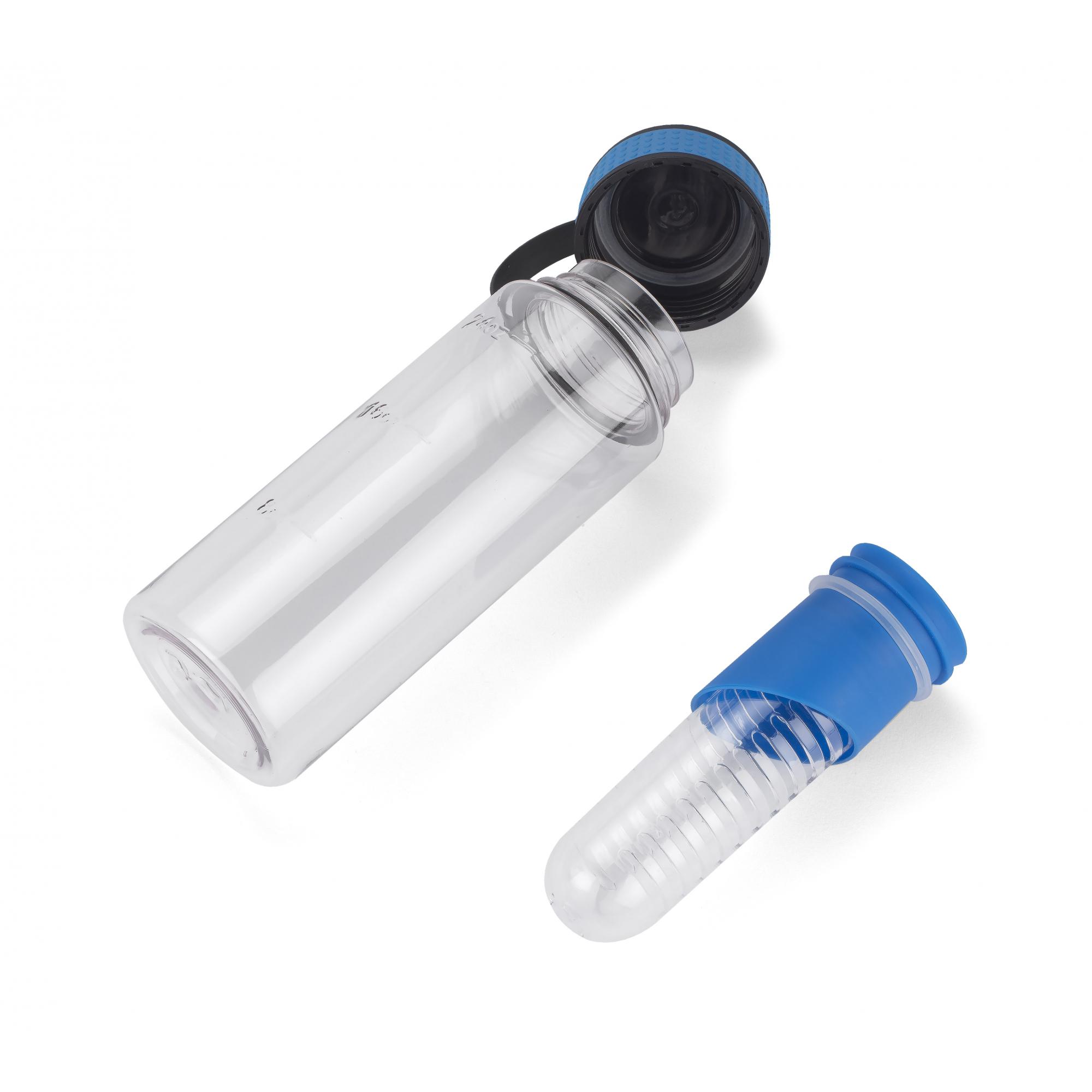 Sticlă de apă cu recipient pentru fructe FRUGT 800 ml Albastru