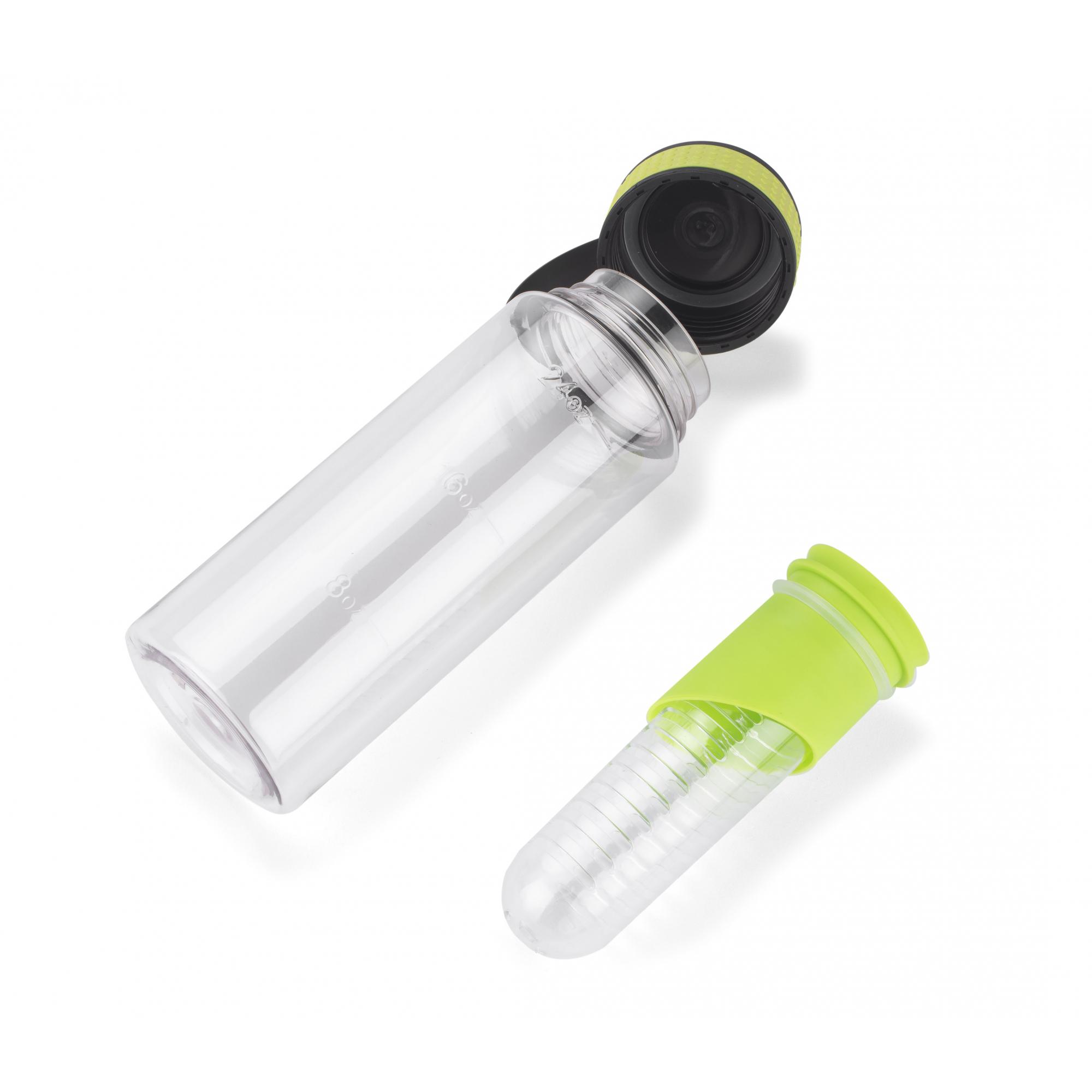 Sticlă de apă cu recipient pentru fructe FRUGT 800 ml Verde deschis