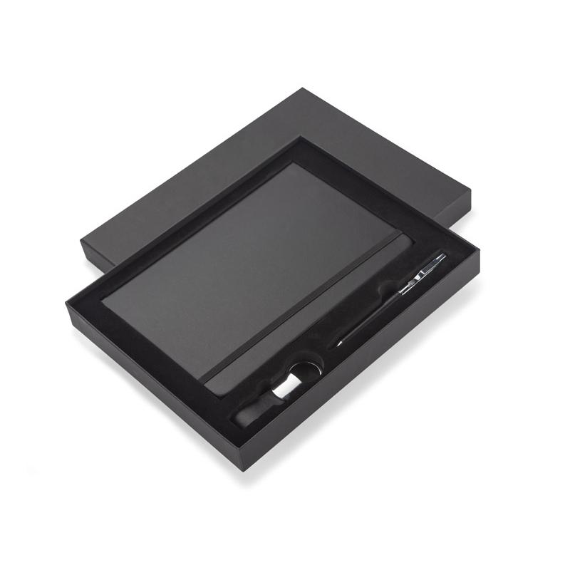 Set notebook, pix și breloc PROBIZ Negru