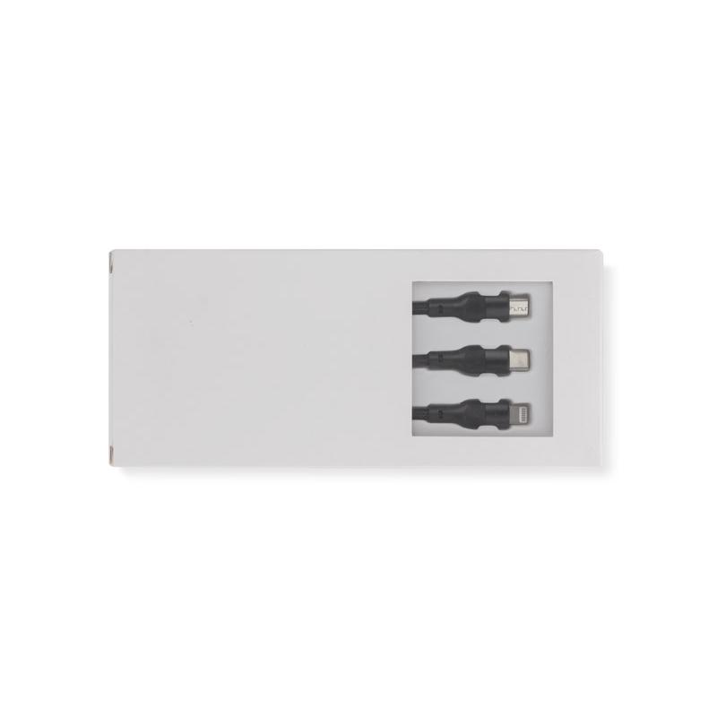 Cablu USB 3-in-1 FAST Negru