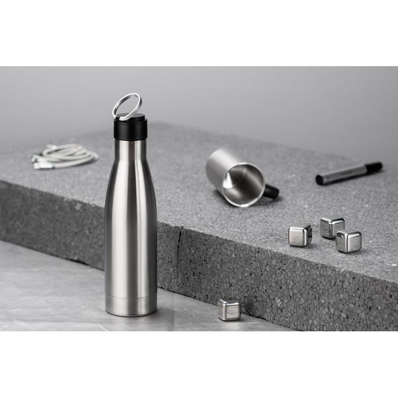 Sticlă voiaj BONITA 500 ml Argintiu