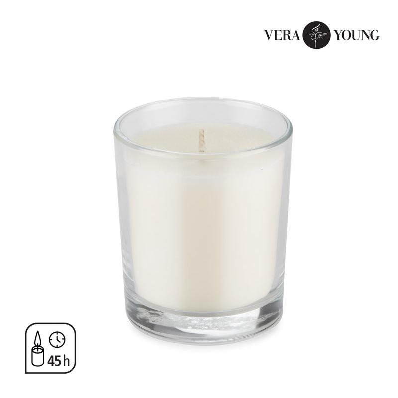 Lumânare din ceară de soia 170g - Lemongrass & Ginger - VERA YOUNG Transparent