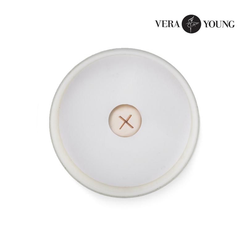 Lumânare din ceară de soia 220g - Library- VERA YOUNG Alb