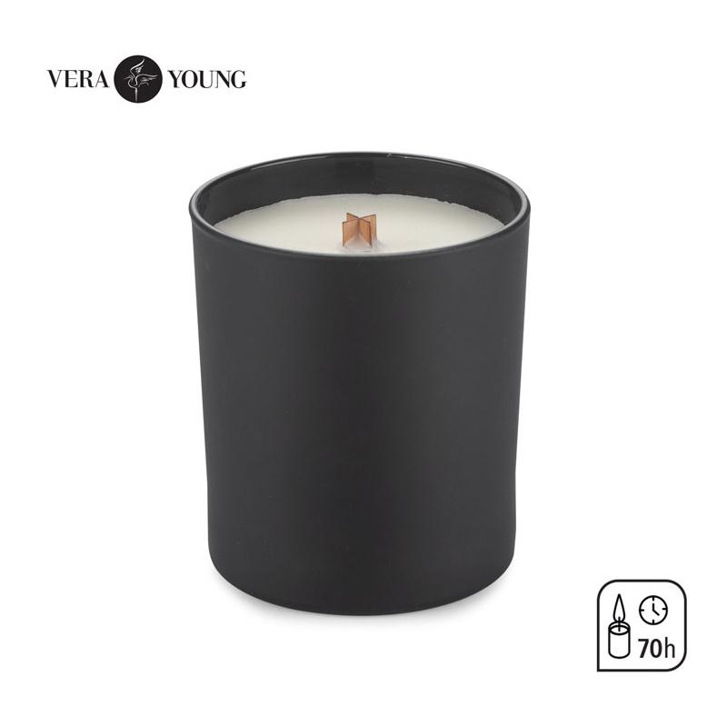 Lumânare din ceară de soia 220g - Norwegian Woods  - VERA YOUNG Negru