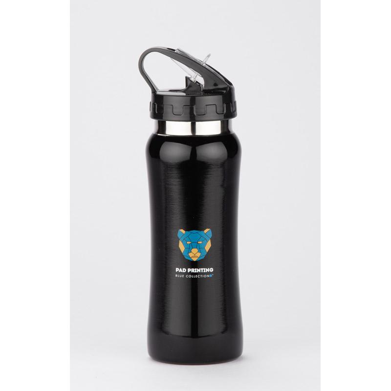 Steel Bidon PATRO 600 ml Negru