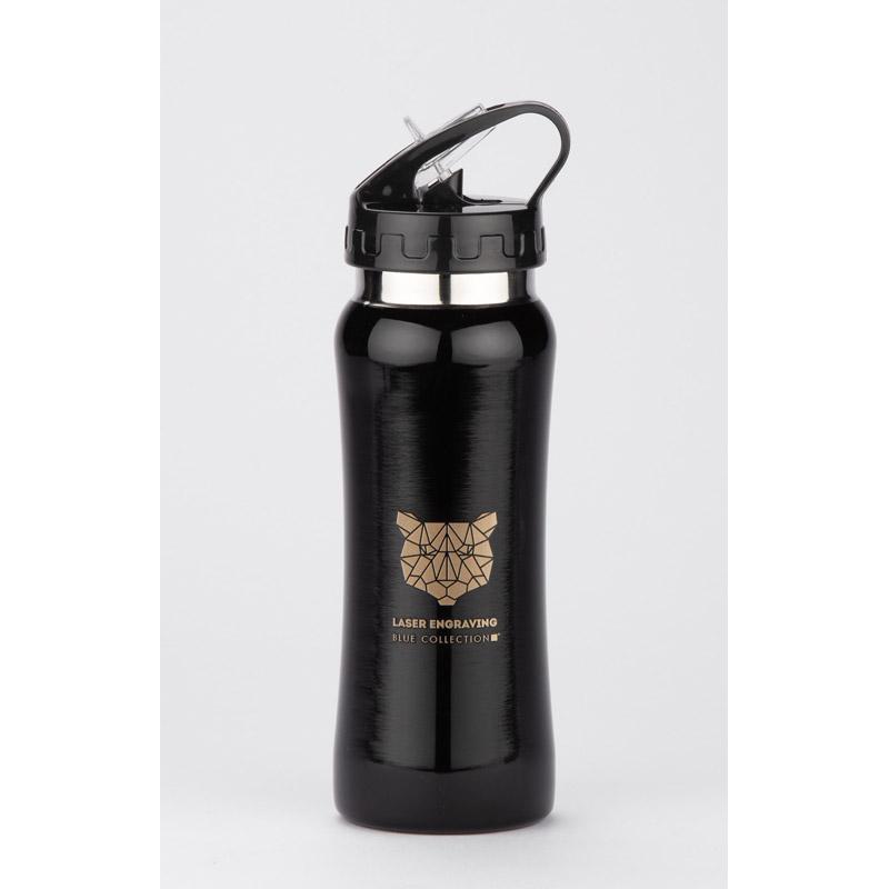 Bidon din inox PATRO 600 ml Negru