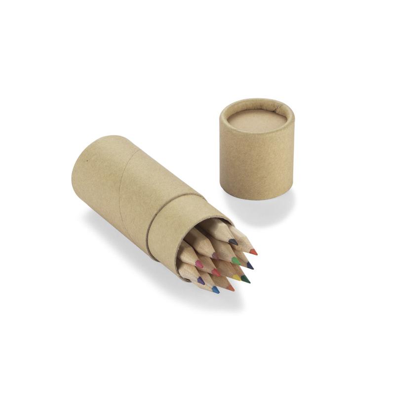 Set 12 creioane colorate în tub REDIKO Natural