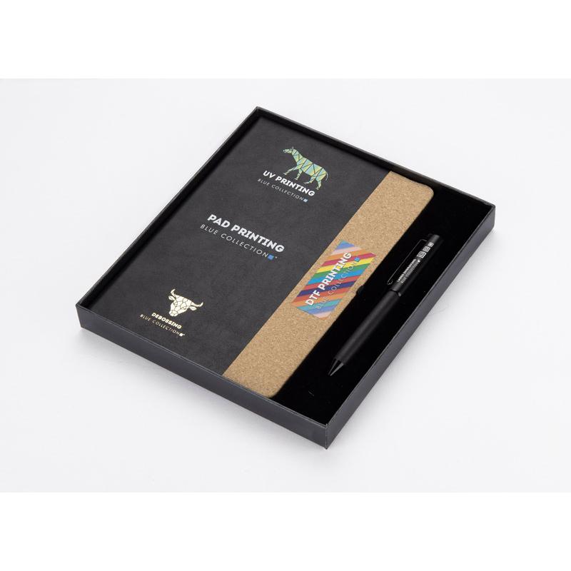 Set agendă cu pix ZENIX Negru