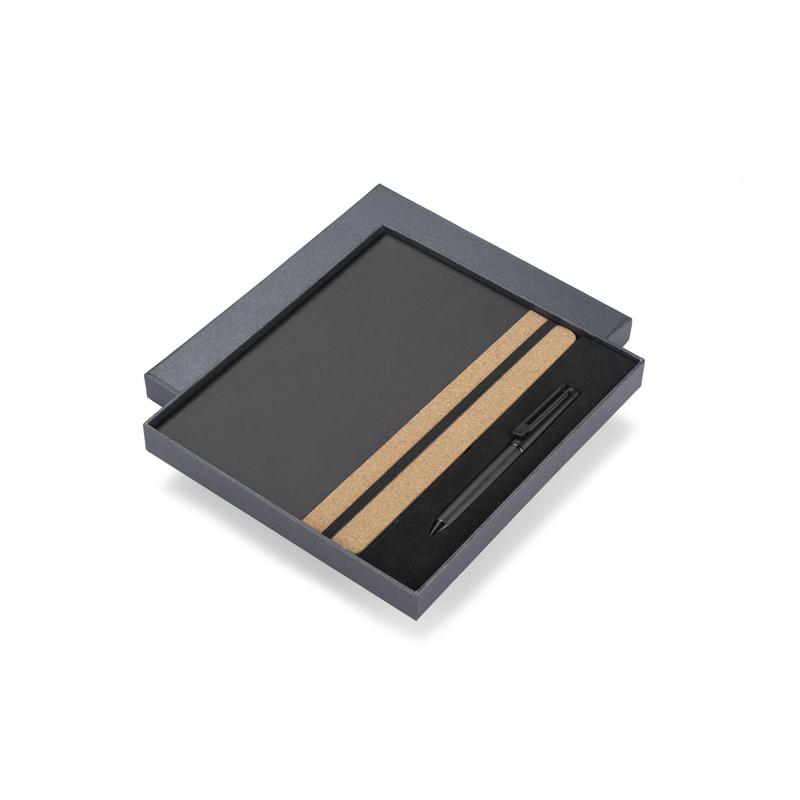 Set agendă cu pix ZENIX Negru