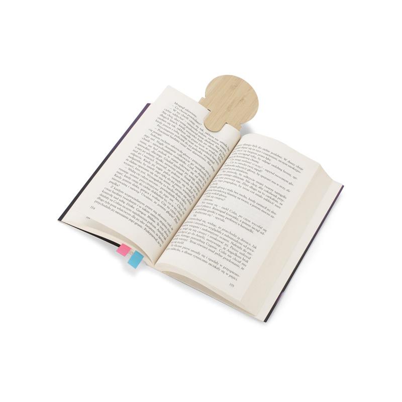 Riglă din bambus cu sticky notes BEMO Natural