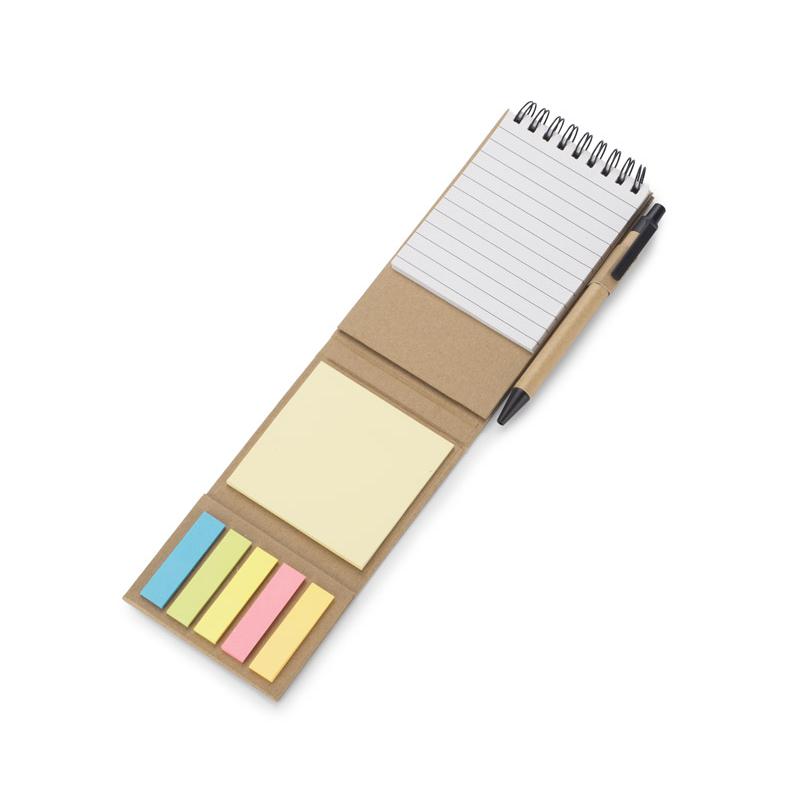 Note cards set with pen ZENTO Natural