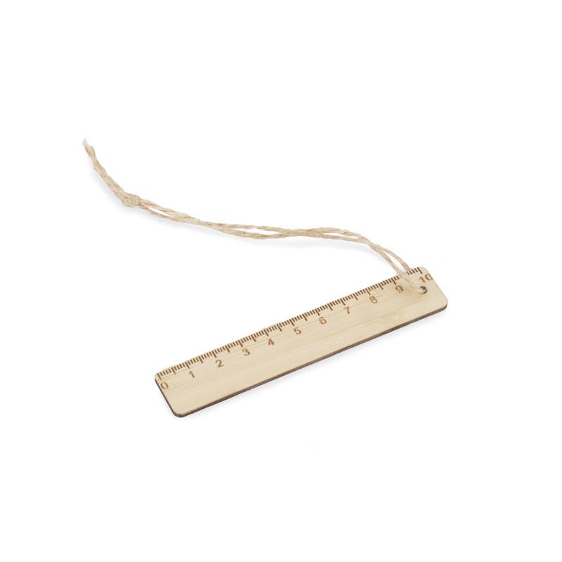 10 cm ruler with string LINIFY Natural