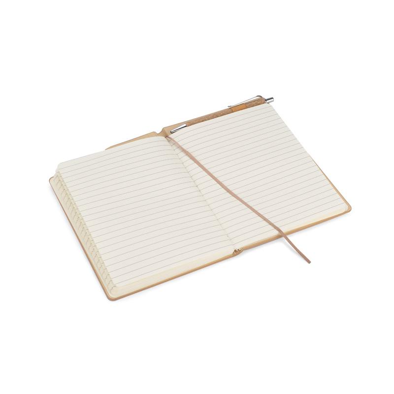 Agendă din plută cu stilou TESSO A5 Natural