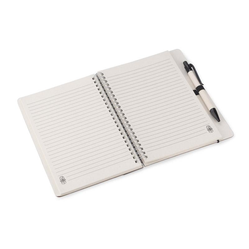 Agendă cu riglă și pix REGALI Negru