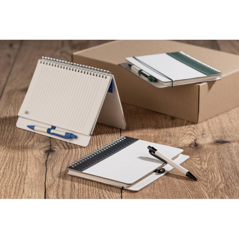 Agendă cu riglă și pix REGALI Bleumarin