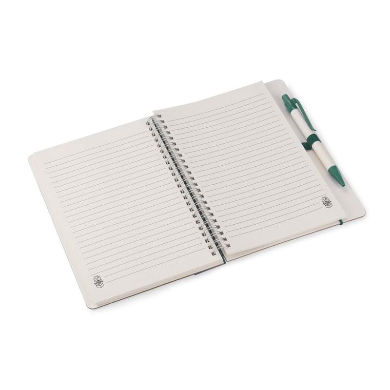 Agendă cu riglă și pix REGALI Verde