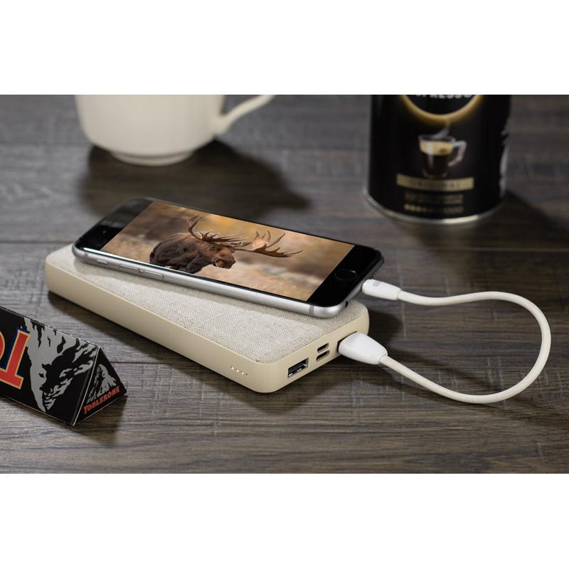 Power bank rPET REPPO 1000 mAh Natural