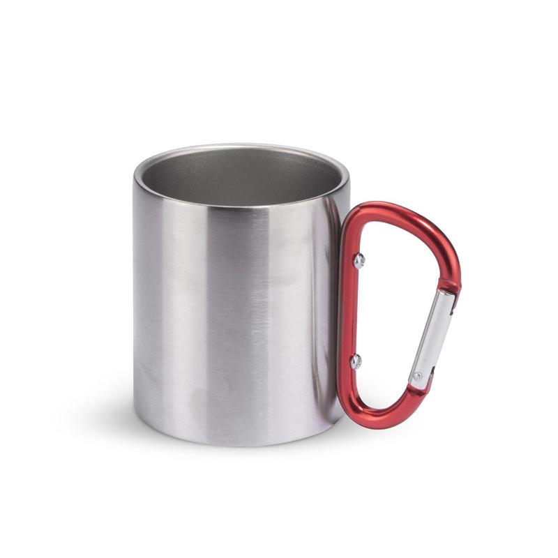 Mug with carabiner CAMPIC 200 ml Roșu