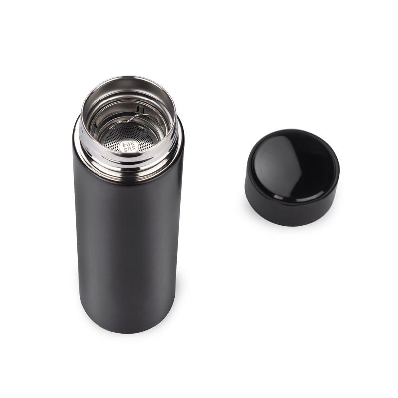 Termos cu termometru LEDIKT 500 ml Negru