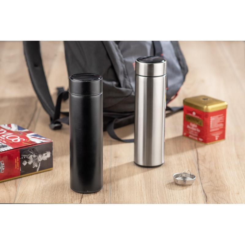 Termos cu termometru LEDIKT 500 ml Negru