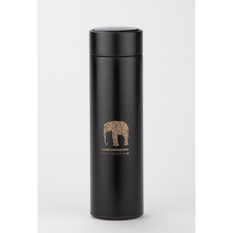 Termos cu termometru LEDIKT 500 ml Negru