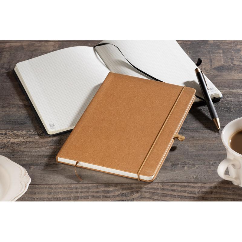 Agendă din PU reciclat GLITZO A5 Maro