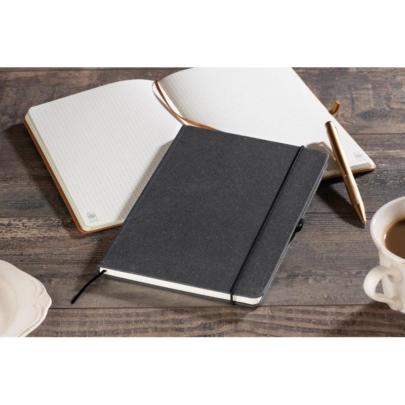 Agendă din PU reciclat GLITZO A5 Negru