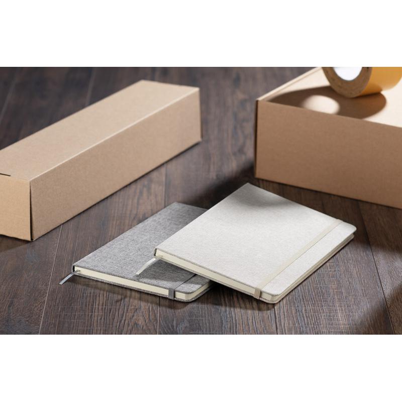 Agendă din bumbac reciclat BIVELLO A5 Natural