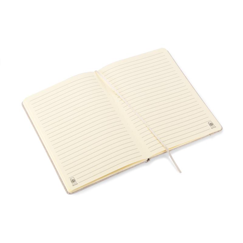 Agendă din bumbac reciclat BIVELLO A5 Natural