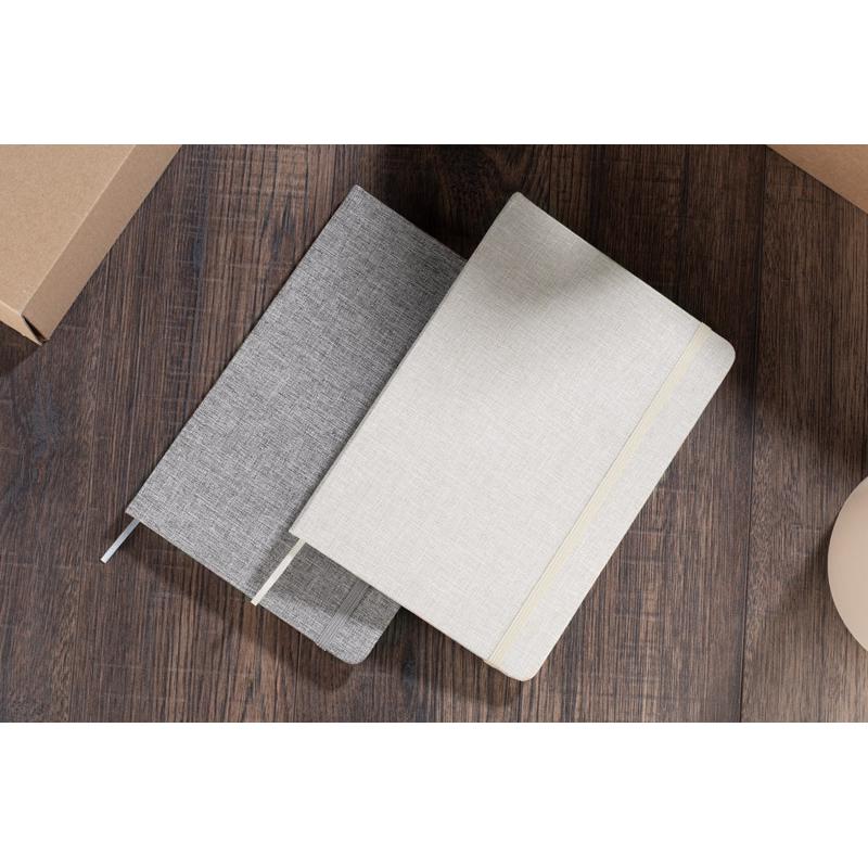 Agendă din bumbac reciclat BIVELLO A5 Natural