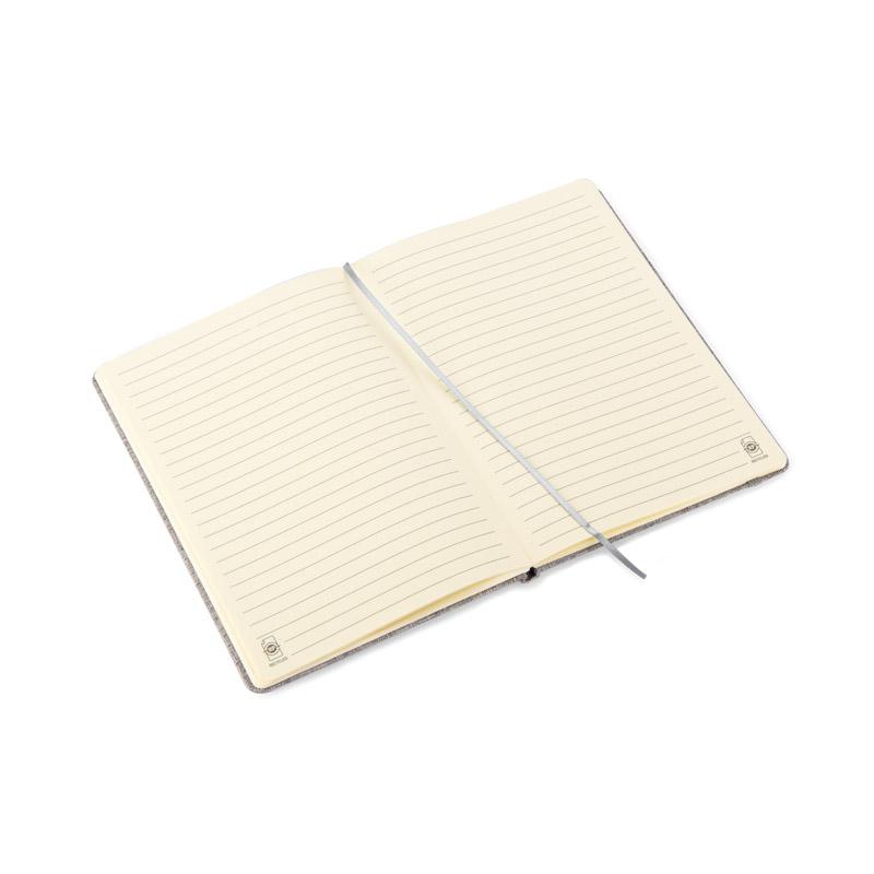 Agendă din bumbac reciclat BIVELLO A5 Gri